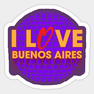 I Love Disco Buenos Aires Sticker